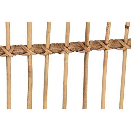 Sengegavl Home ESPRIT Brun Natur Lys brun Bambus 160 x 3 x 115 cm