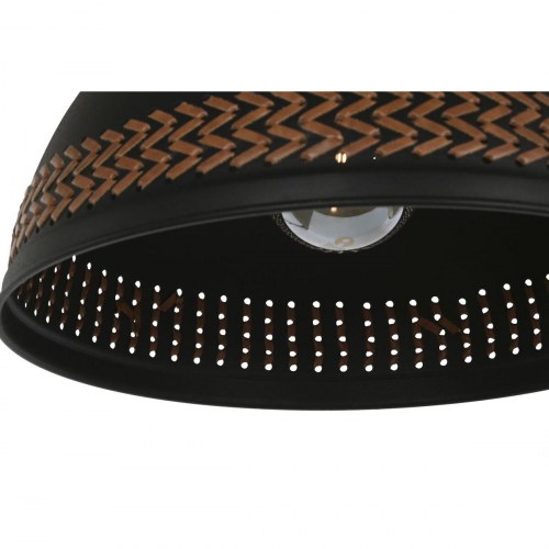 Loftslampe, brun/sort/flødefarvet, metal, 50 W - 39 × 39 × 22 cm (2 stk.)