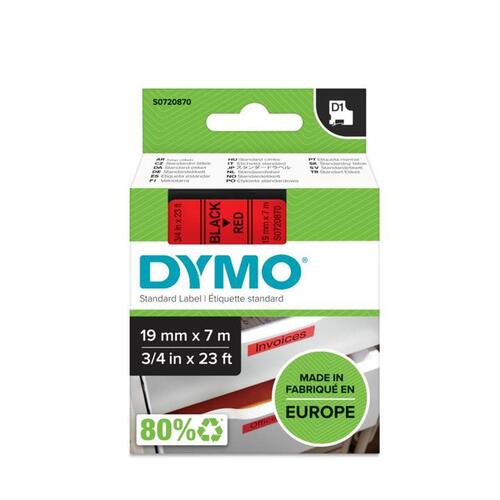 Printer labels Dymo S0720870 Rød Sort