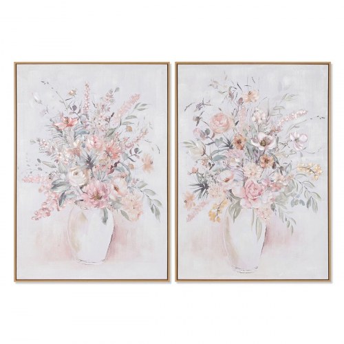 Lærredsmaleri - Shabby Chic vase, 70 × 3,5 × 100 cm