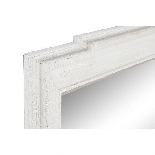 Vægspejl - hvid, rektangulært 85 × 5 × 120 cm