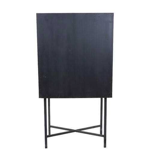 Barskab To-farvet Jern Ben 80 x 40 x 153 cm