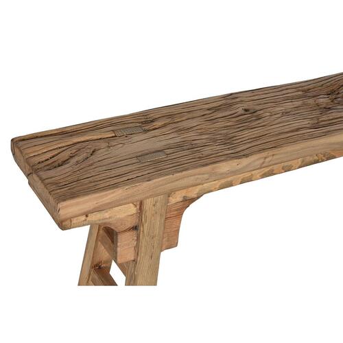 Stol Home ESPRIT Natur Elmetræ 137 x 19 x 52 cm