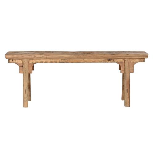 Stol Home ESPRIT Natur Elmetræ 137 x 19 x 52 cm