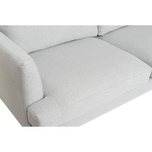 Chaiselong sofa Lysegrå Metal 250 x 160 x 85 cm