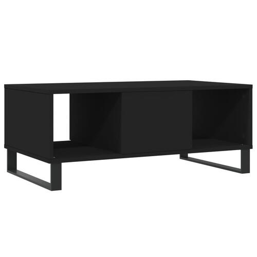 Sofabord 90x50x36,5 cm konstrueret træ sort