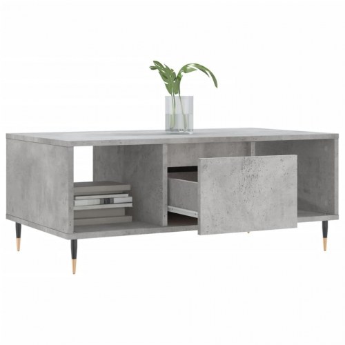 Sofabord 90x50x36,5 cm konstrueret træ betongrå