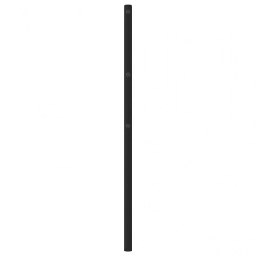 Sengegavl 100 cm i metal - sort, klassisk design