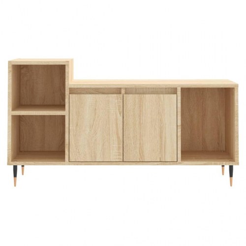 TV-bord i konstrueret træ 100 x 35 x 55 cm - sonoma-eg