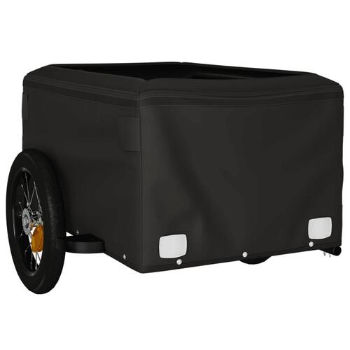 Cykelanhænger 30 kg jern sort og rød