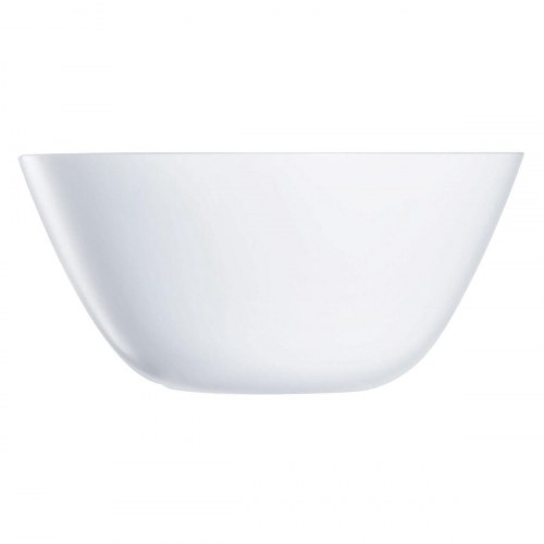Luminarc Zelie salatskål - hvid glas, 24 cm