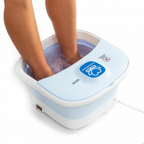 Footopy sammenklappeligt fodbad med ruller og hydromassage, 10 L, 500 W