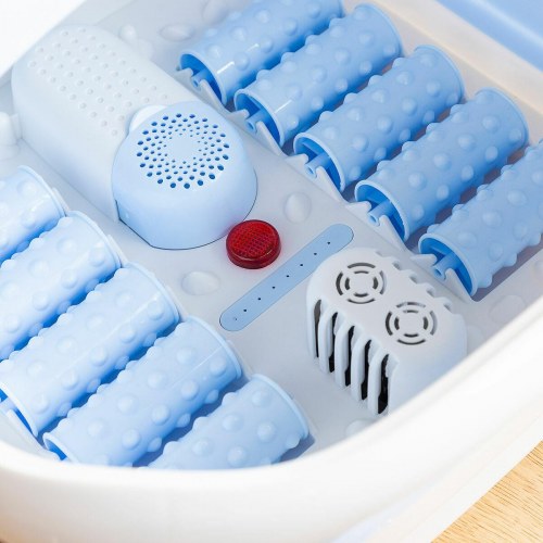 Footopy sammenklappeligt fodbad med ruller og hydromassage, 10 L, 500 W
