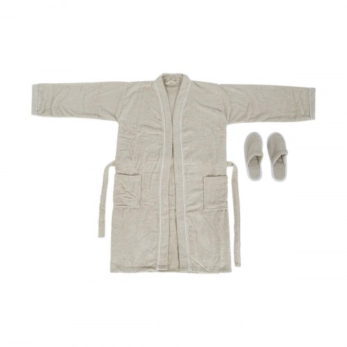 Morgenkåbe - Beige dame, 400 g/m², 2-dele