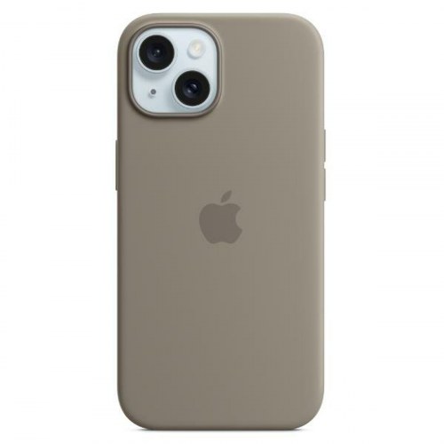Apple silikonecover til iPhone 15 Plus 6,7" - grå