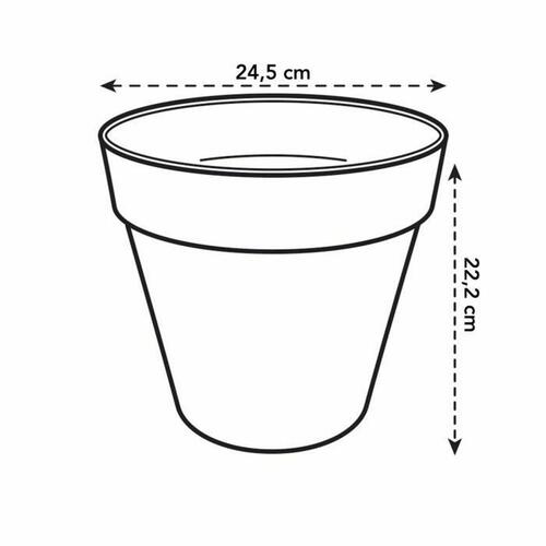 Urtepotte Elho Loft Urban 25 Gul Ø 24,5 x 22,2 cm