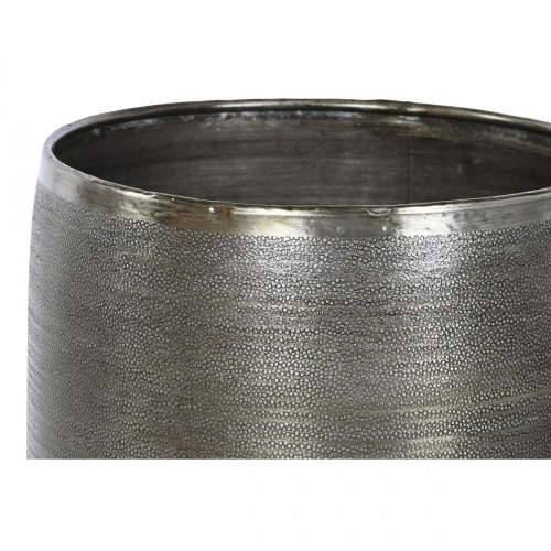Sæt af urtepotter - gylden/sølvfarvet aluminium, 34,5 × 36 × 63 cm