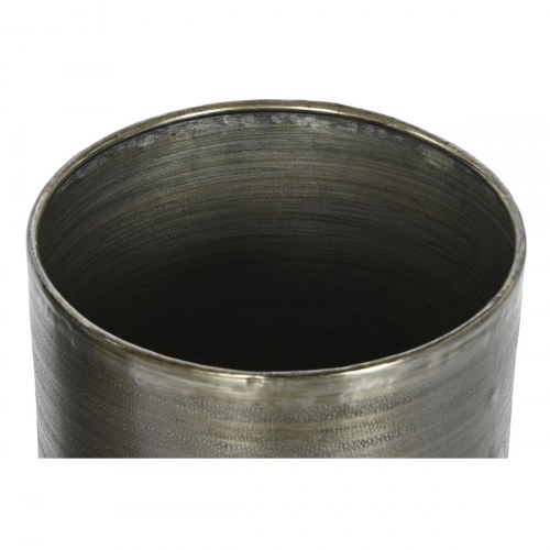 Sæt af urtepotter - gylden/sølvfarvet aluminium, 34,5 × 36 × 63 cm