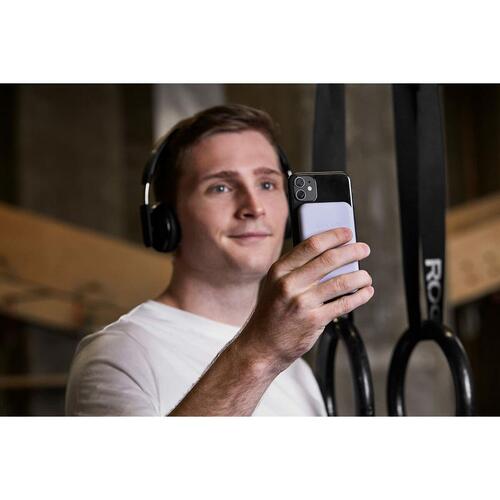 Power Bank med trådløs oplader Kreafunk Grå 5000 mAh