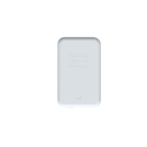Power Bank med trådløs oplader Kreafunk Grå 5000 mAh