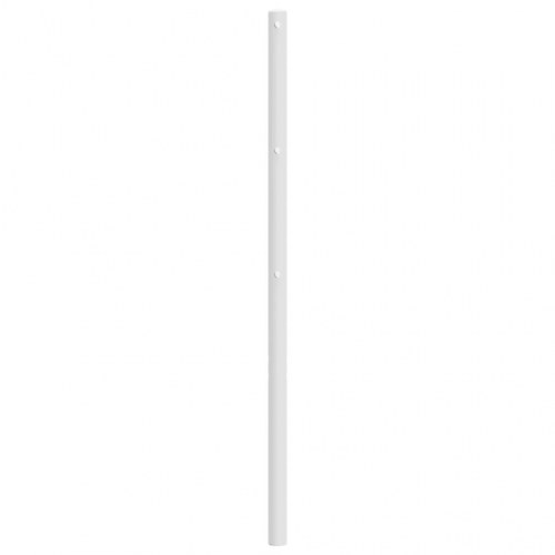 Sengegavl 107 cm metal hvid