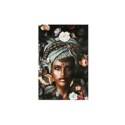 Maleri Home ESPRIT Kolonistil Indianer kvinde 80 x 0,4 x 120 cm