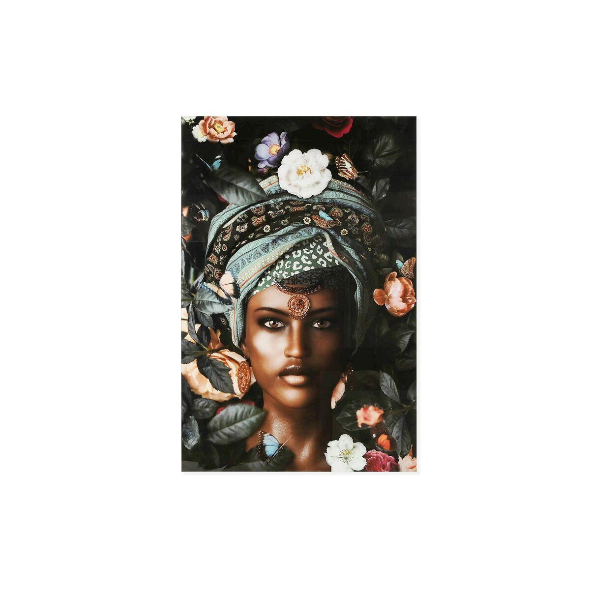 Maleri Home ESPRIT Kolonistil Indianer kvinde 80 x 0,4 x 120 cm