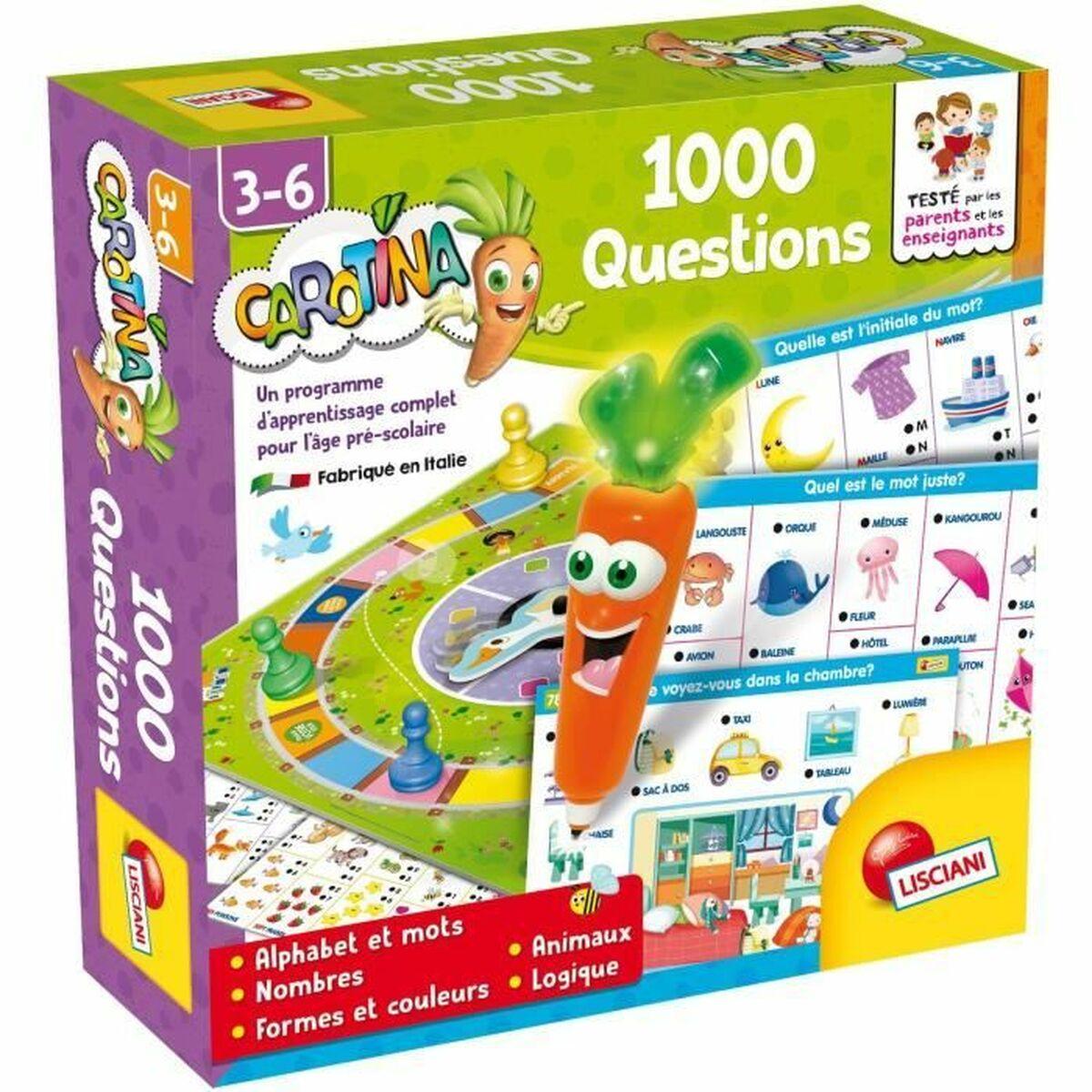 Lærerigt Børnespil Lisciani Giochi Carotina 1000 Questions
