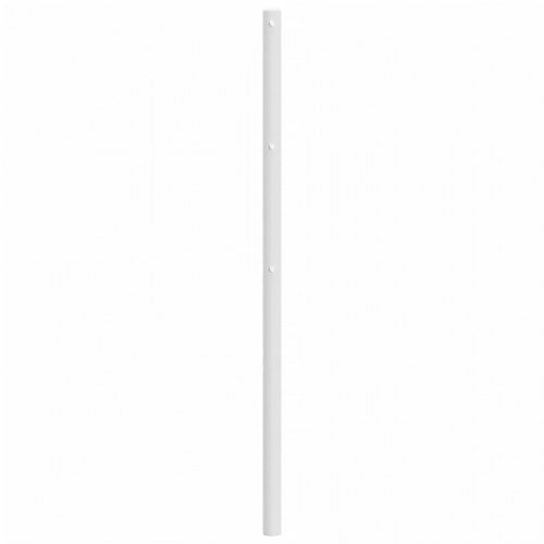 Sengegavl i metal 135 cm - hvid