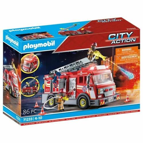 Playset Playmobil Fire Truck City Action 1 Dele