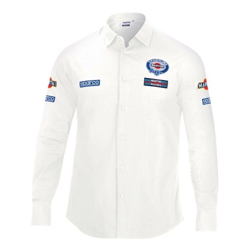 Sparco herreskjorte - hvid, str. S (S01277MRBI1S)