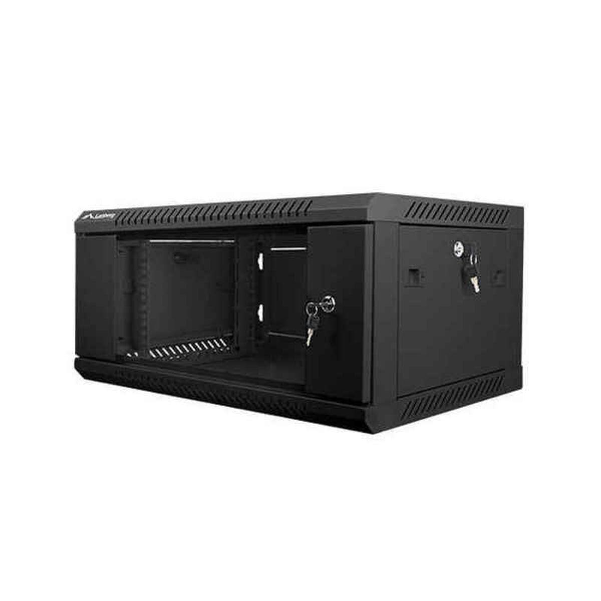Lanberg vægmonteret rack kabinet WF01-6404-10B, 19", 60×45 cm, sort