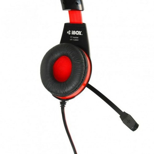 Ibox SHPI1528MV gaming headset med mikrofon - sort/rød