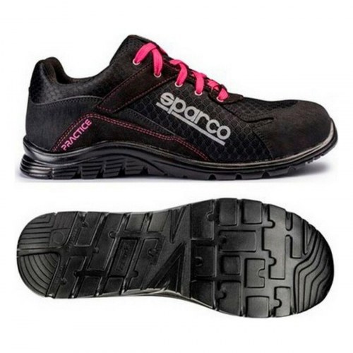 Sparco Practice sikkerhedssko - sort/pink, str. 43