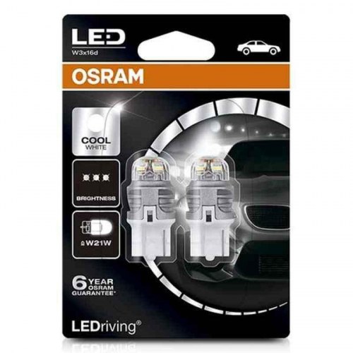 Osram LED pære W21W 12 V 6000 K - 2 W (2 stk.)