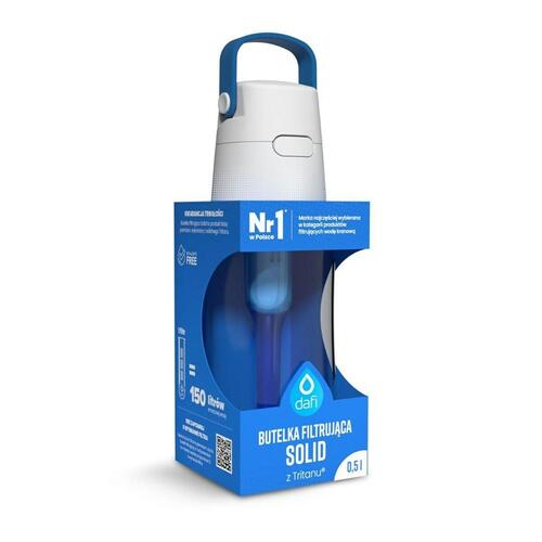 Flaske med Kulfilter Dafi POZ03458 Blå Safir 500 ml