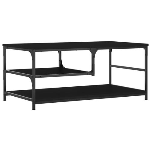 Sofabord 90x49x40 cm konstrueret træ sort