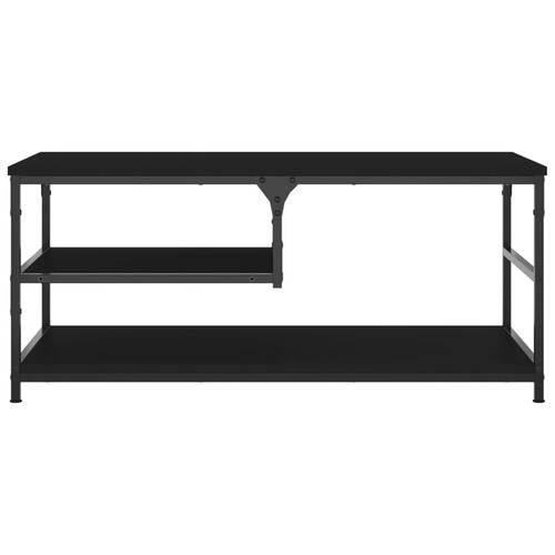 Sofabord 90x49x40 cm konstrueret træ sort