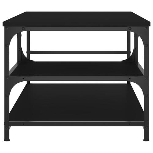 Sofabord 90x49x40 cm konstrueret træ sort