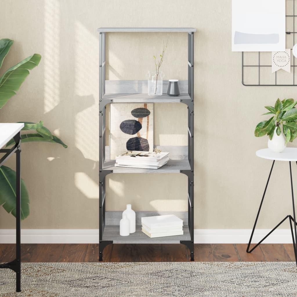 Bogreol 50X33X Konstrueret Træ - Grå sonoma-eg / 117.5 cm