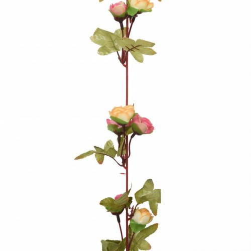 Blomsterguirlander til jul 3 stk. 215 cm lyserød