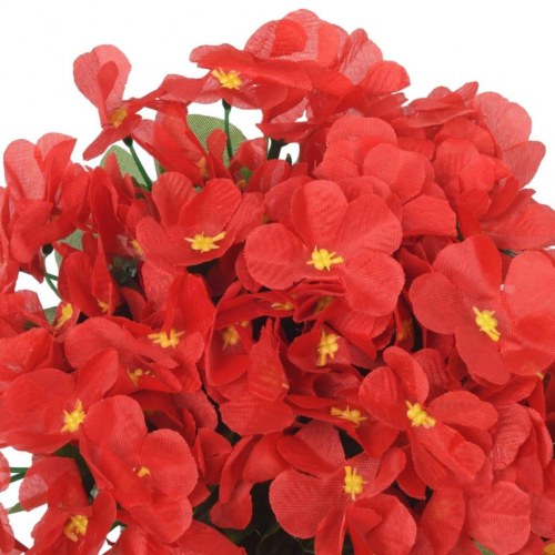 Blomsterguirlander til jul 3 stk. 85 cm rød