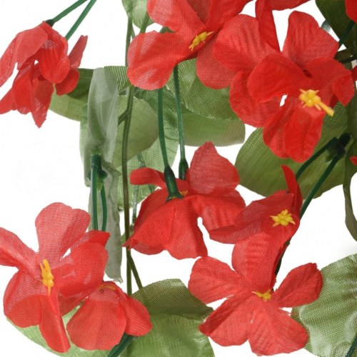 Blomsterguirlander til jul 3 stk. 85 cm rød