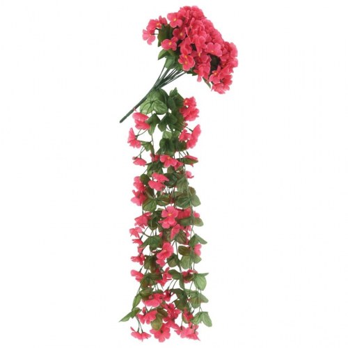 Blomsterguirlander til jul 3 stk. 85 cm rosenrød