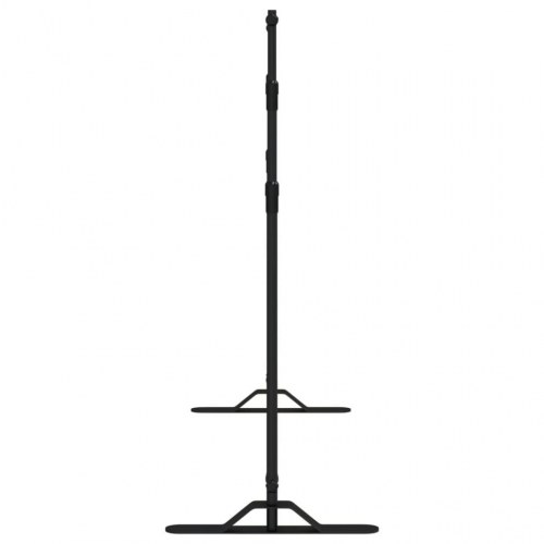 Stativ til fotobaggrund - 2 stk., justerbart 305×243 cm, stål, sort