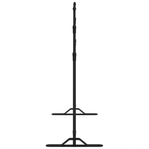 Stativer til fotobaggrund 2 stk. 254x243 cm stål sort