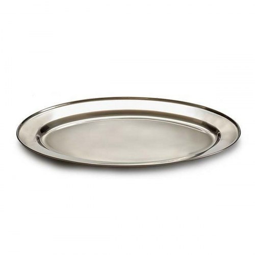 Serveringsbakke Kinvara sølvfarvet rustfrit stål 30 × 20 cm - 24 stk.