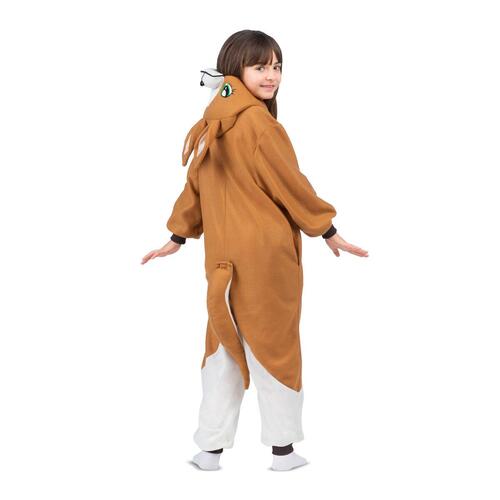 Kostume til børn Kænguru Hvid Brun Onesize (3 Dele)
