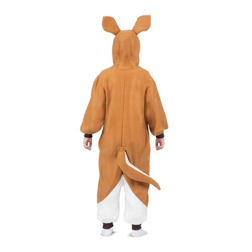 Kostume til børn Kænguru Hvid Brun Onesize (3 Dele)