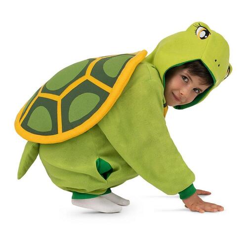 Kostume til børn Skildpadde Gul Grøn Onesize (2 Dele)